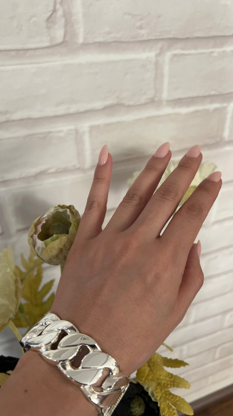 ابکاری طلا ۱۸ عیار - بنگل زنانه کارتیه طرح زارا نقره ای ابکاری طلا