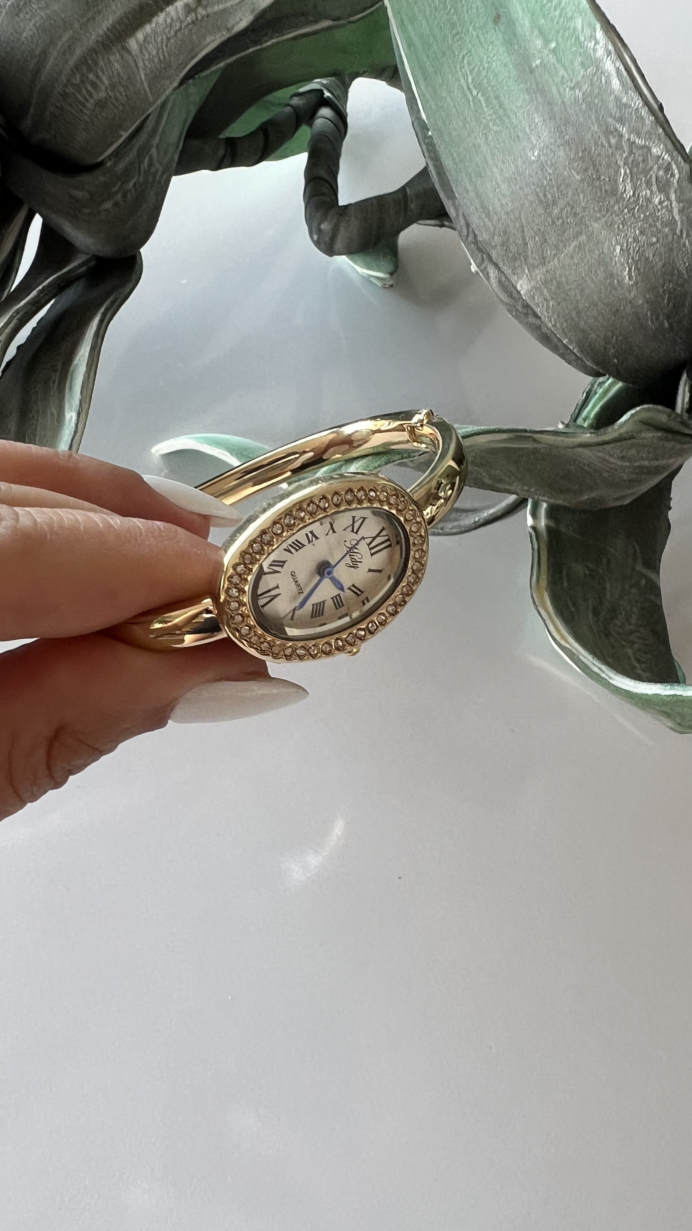 ابکاری طلا ۱۸ عیار - ساعت بنگل جذاب طلایی